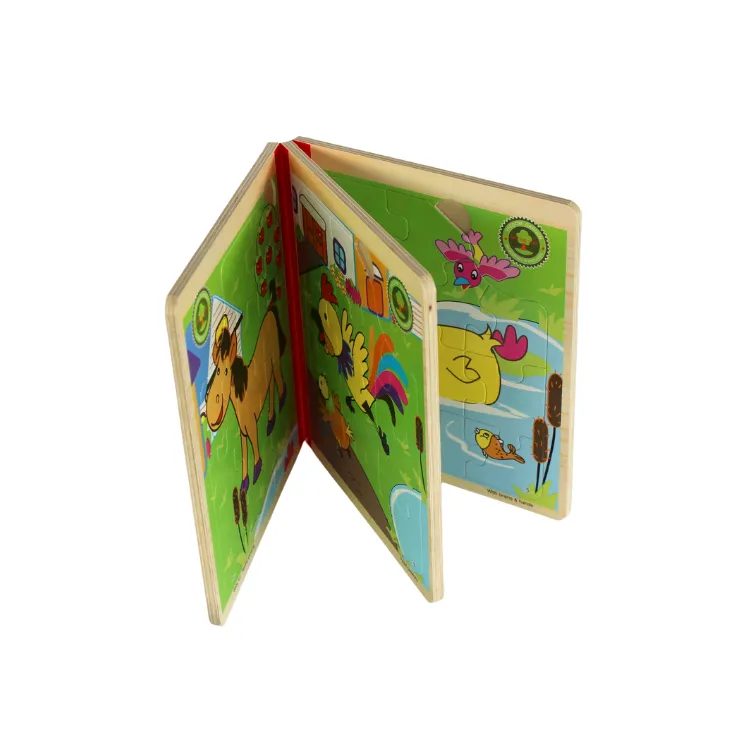 Libro Rompecabeza En Madera 6 En 1 - Image 3