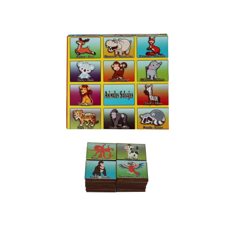 Juego De Lotería Didáctica En Madera - Image 2
