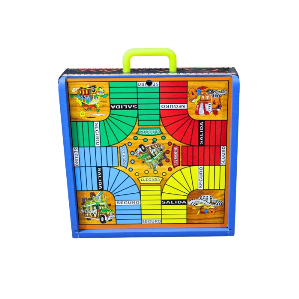Juego Sapo Rana Portátil Para Mesa En Madera Con Parqués - Image 4