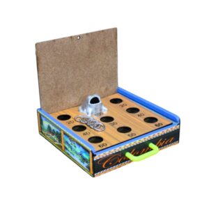 Juego Sapo Rana Portátil Para Mesa En Madera Con Parqués
