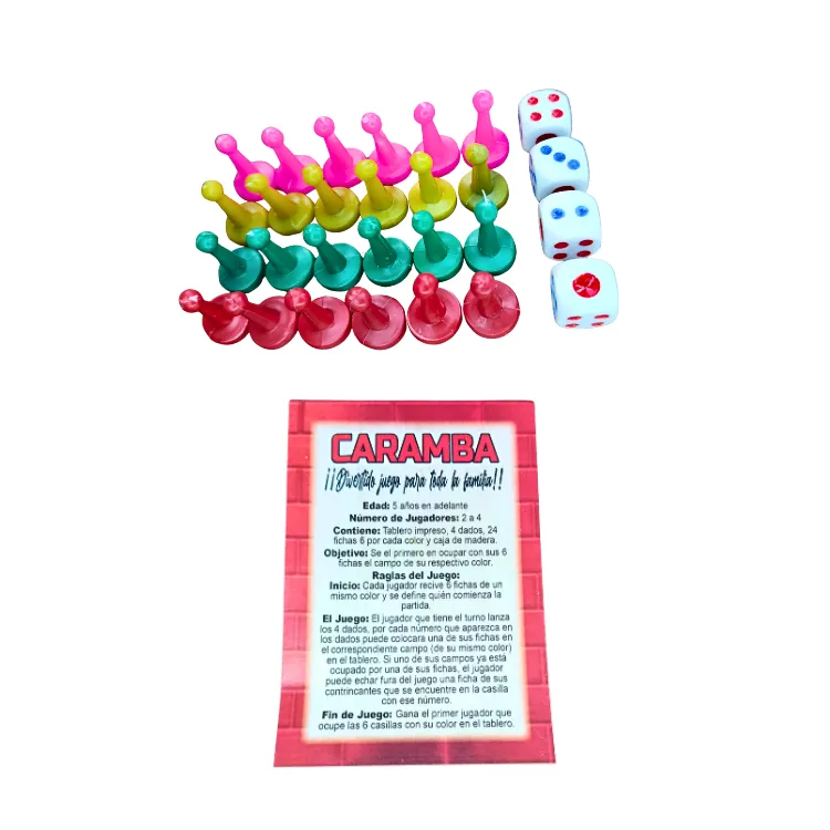 Juego De Mesa Caramba En Madera - Image 2