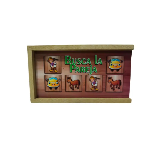 Juego Didactico Busca La Pareja En Madera - Image 3