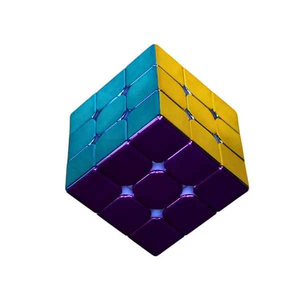 Cubo Rubik 3*3*3 Metalizado Shaolin Popey Magnético S3 (Cyclone Boys)